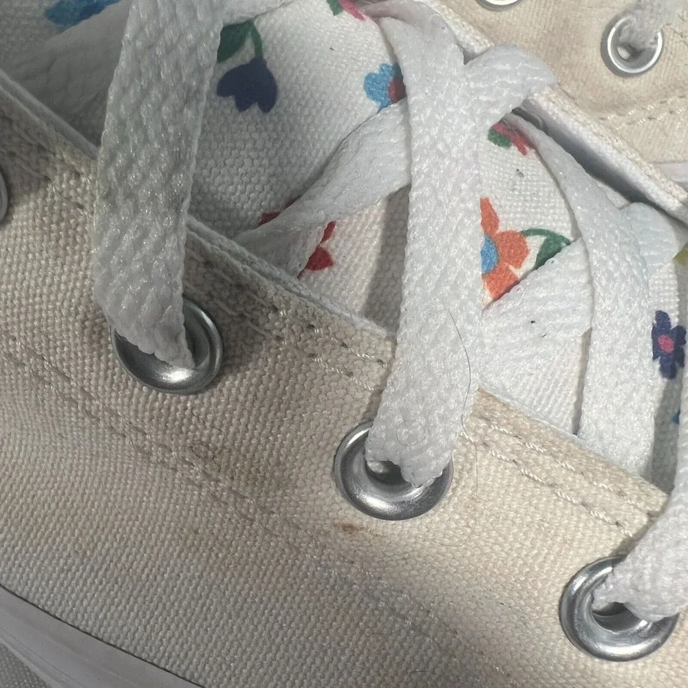 Converse Unisex High-Top Sneakers Floral Pattern Size 9/11 Multicolor Canvas‎